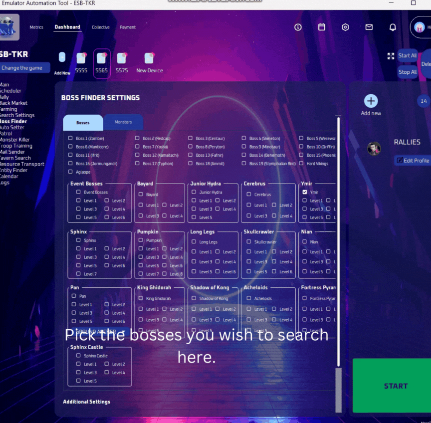 Generating a boss collective key
