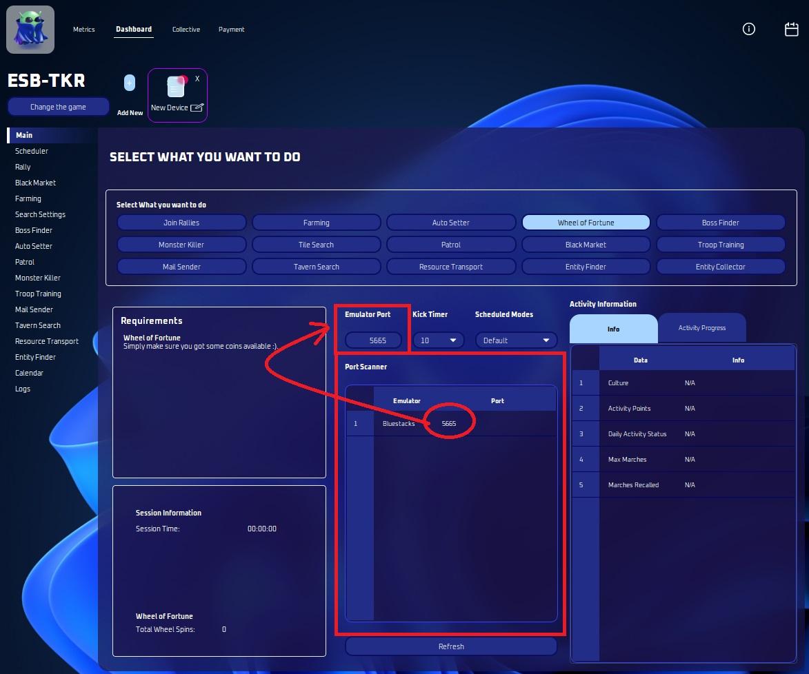 ESB port scanner