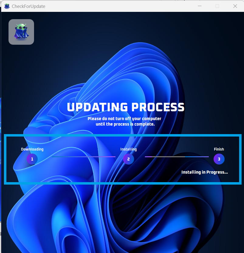 Update in progress
