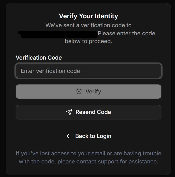 Verification code box