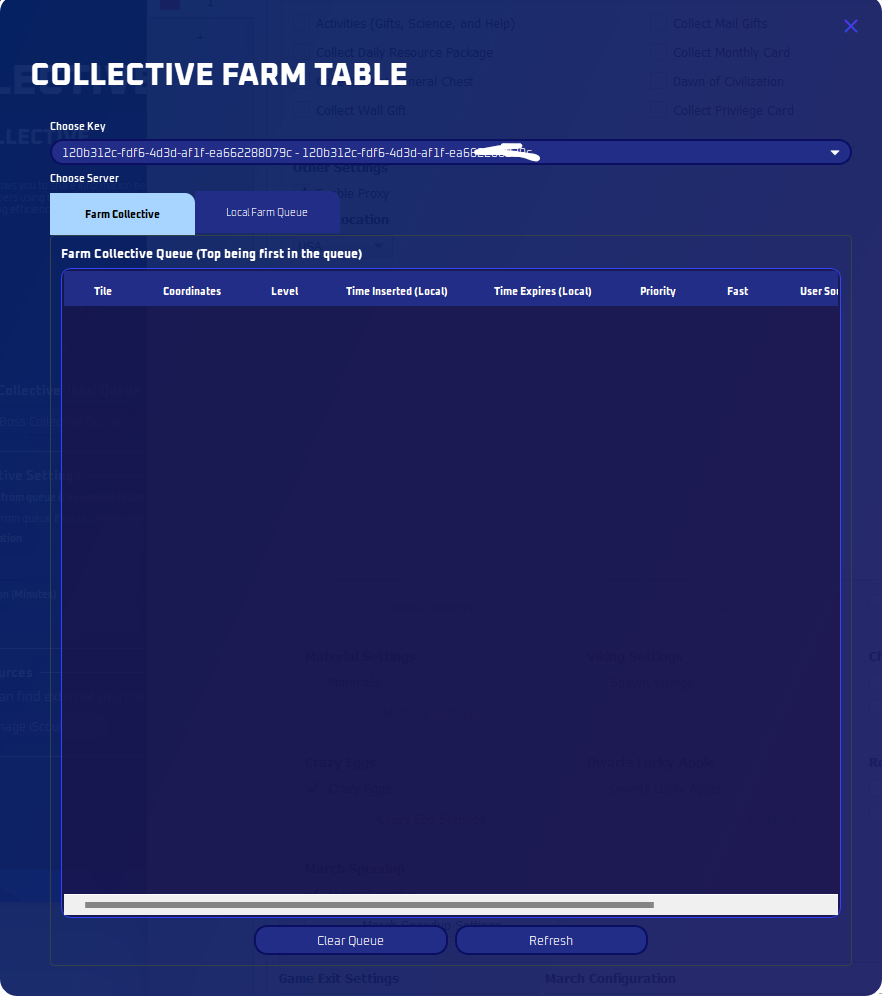 Farm Collective Queue