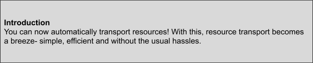Resource Transport Guide screenshot 1