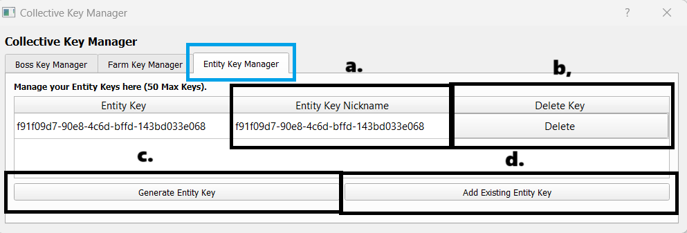 Entity Collective Key Manager